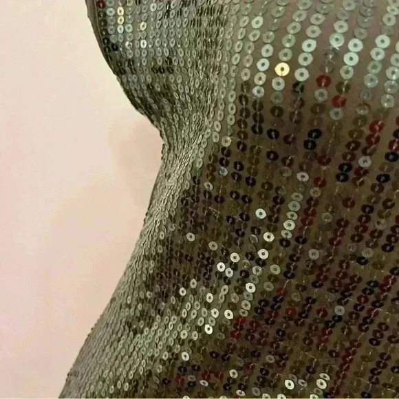 Willi Smith green sequin top size small - Picture 6 of 13